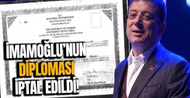 Ekrem İmamoğlu'nun 35 yıllık diploması iptal edildi: İşte İstanbul Üniversitesi'nden yapılan açıklama!