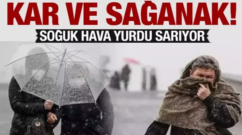 Meteoroloji'den kar ve sağanak uyarısı! Bu gece başlıyor...