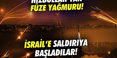 Hizbullah İsrail'i vuruyor! 50 adet füze fırlatıldı...