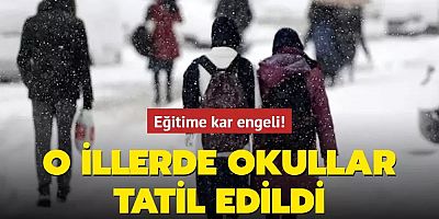 Kar tatili genişliyor: 27 Şubat Perşembe günü okulların tatil olduğu iller ve detaylar!