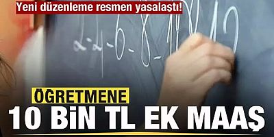 Öğretmenlere ek maaş müjdesi! Resmen yasalaştı! Uzman öğretmenler Başöğretmen oluyor...