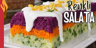 Üç renkli salata tarifi! Çay yanlarına çok yakışan üç renkli salata nasıl yapılır?