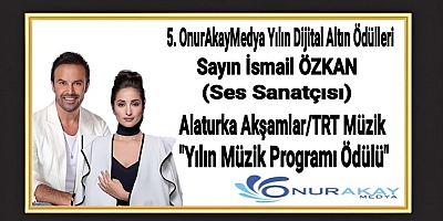 Ünlü sanatçılar İsmail Özkan ve Mine Geçili’ye Altın Mikrofon ödülü!